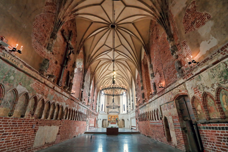 Innenraum des Schlosses in Marienburg Polen