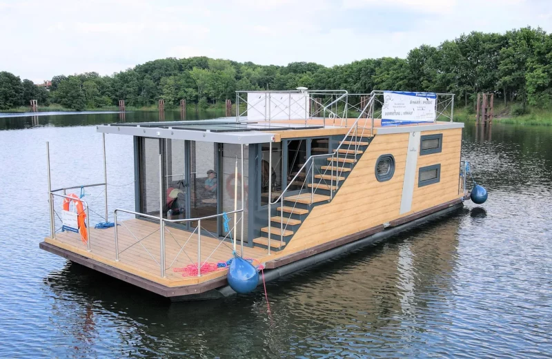 Breslau Polen Houseboat 7 os pływający dom Water King apartament na wodzie