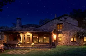 casas rural por la noche