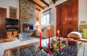 velas ambiente madera casa rural