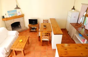 casa rural madera chimenea Andalucía