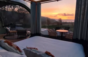 vistas desde el glamping