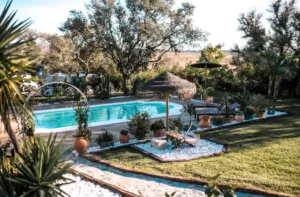 la piscina