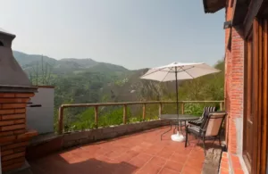 terraza con barbacoa