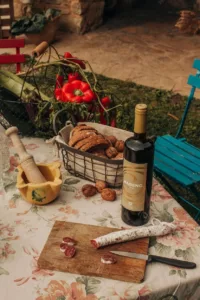 comida en la casa rural