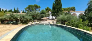 casa rural con piscina