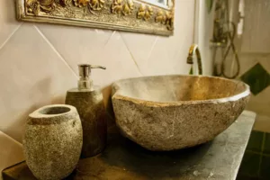 el baño en la casa rural