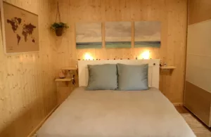 dormitorio de la cabaña