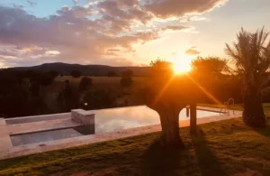 vistas al atardecer