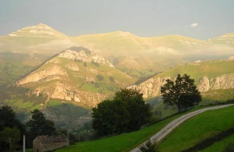 vistas desde la casita de campo en Cantabria