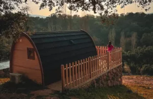 vistas a la casita de campo