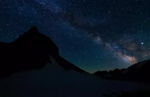 el cielo lleno de estrellas