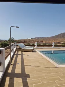 las vistas y la piscina