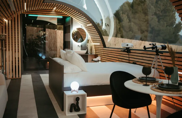 interiores del glamping