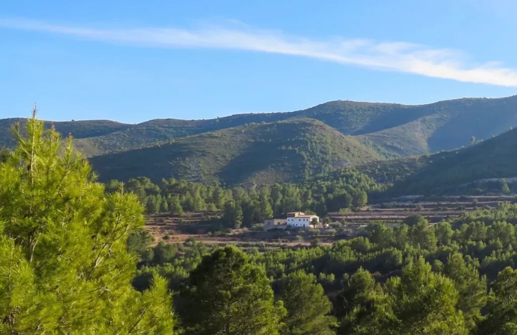 vistas a la masía