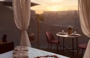 amanecer en el hotel