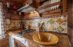 cocina de la cabaña