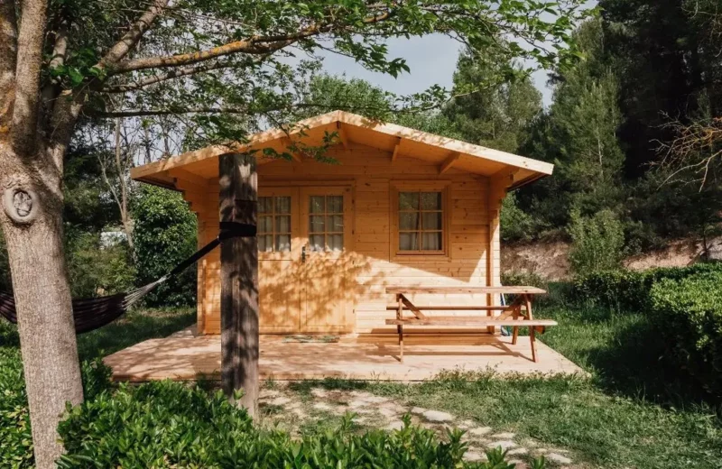 casita de madera