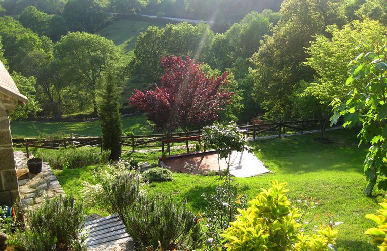 jardín de la cabaña