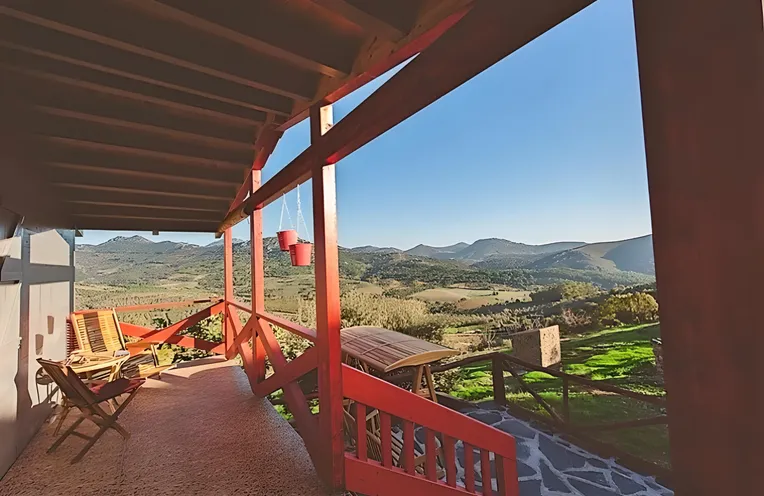 terraza con vistas estupendas