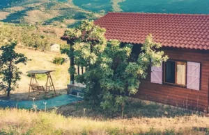 cabaña vista de fuera