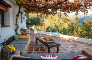 la terraza de la casa