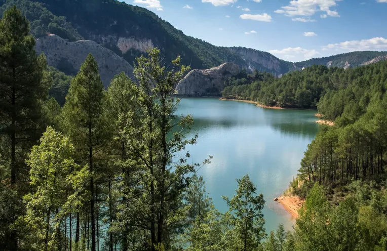 cabañas en el lago