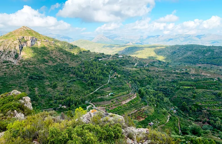 vistas a la montaña