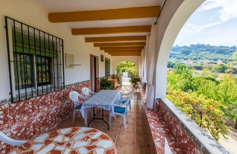 terraza con vistas al paisaje