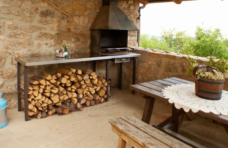 barbacoa en la terraza