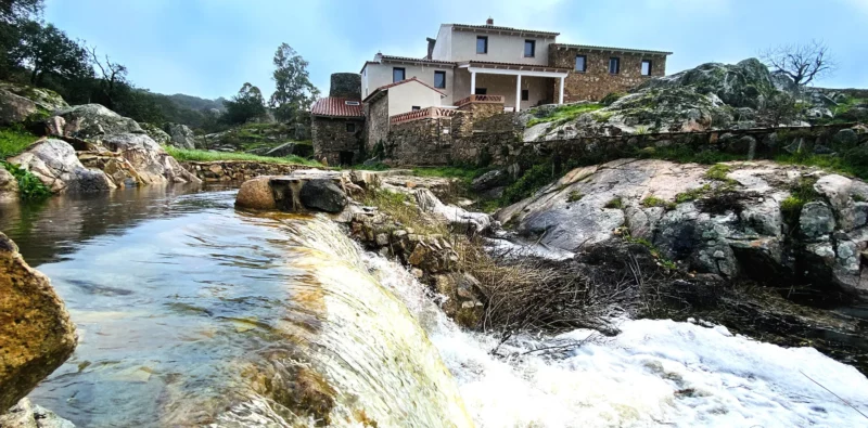 casa rural con piscina