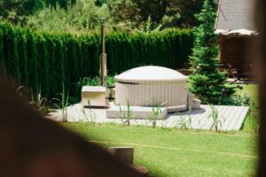 domek na mazurach z jacuzzi