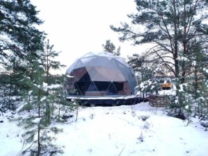 Glamping Kaszuby zima