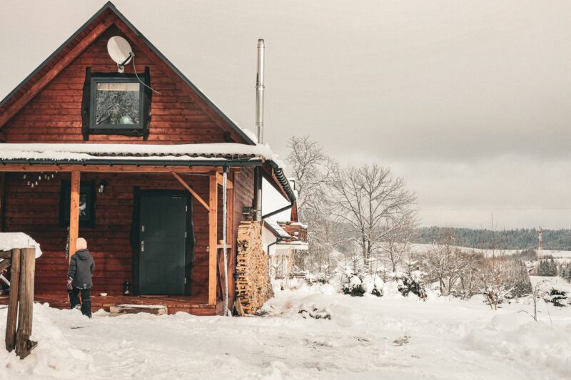 dom na wynajem w górach zima