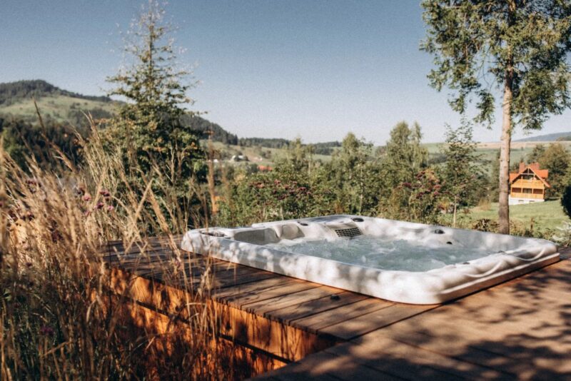 domek w górach z jacuzzi