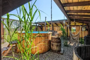 domek z jacuzzi mazury Pod mazurskim niebem