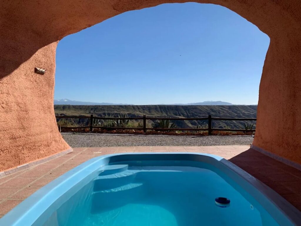 swimming pool in Spanish cave