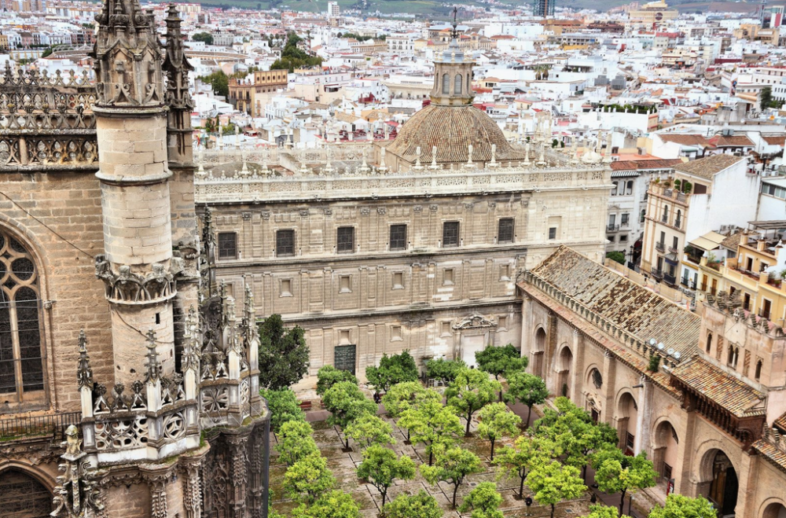 the cathedral of Sevilla