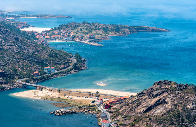 costa da morte vista aérea