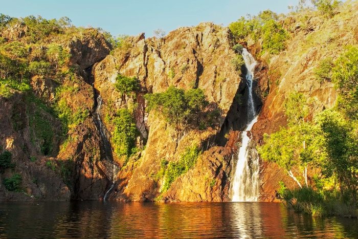 cascada en el parque nacional de cabañeros   
