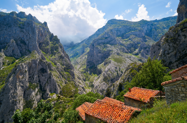 un pueblo de montaña