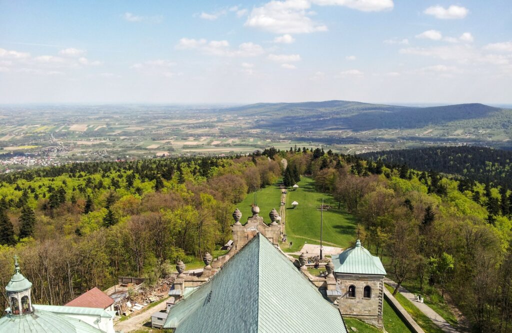 widok na Góry Świętokrzyskie