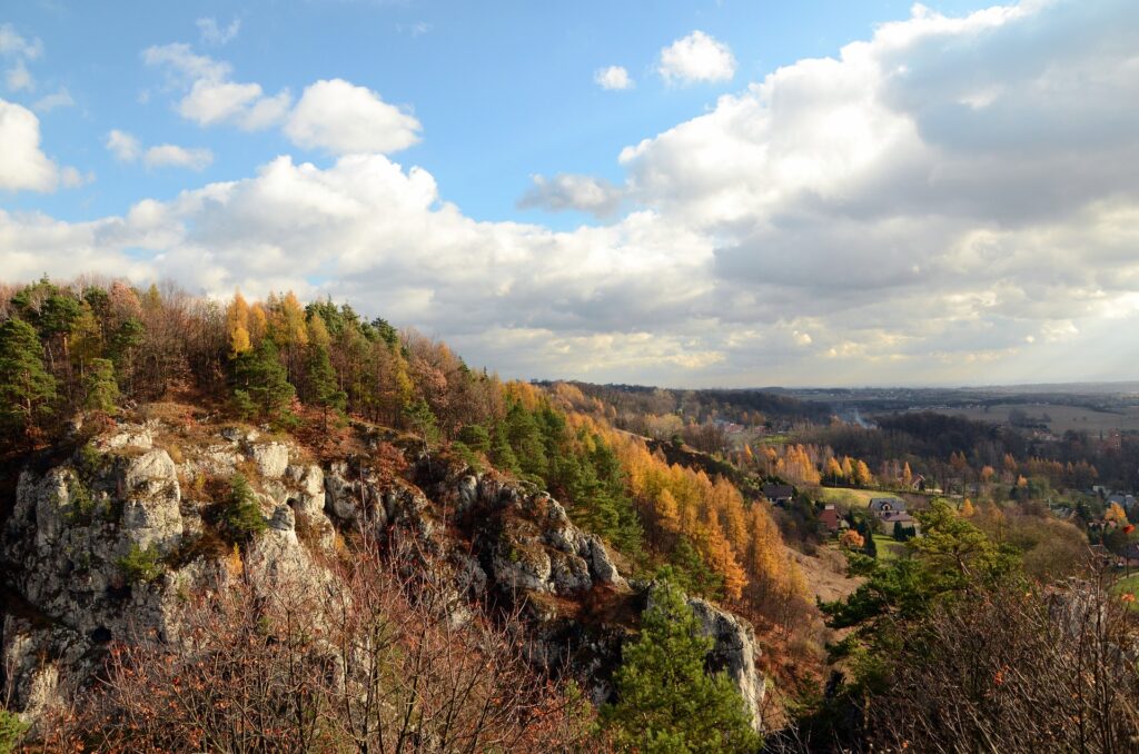 Szlak Orlich Gniazd - widok z lotu ptaka