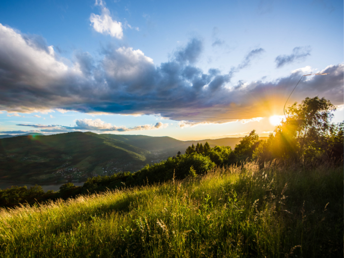 Widok z góry Żar: Beskid Mały