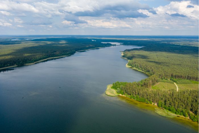 Augustów atrakcje - jezioro Sajno