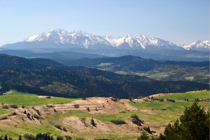 Punkt widokowy na Tatry - z Pienin