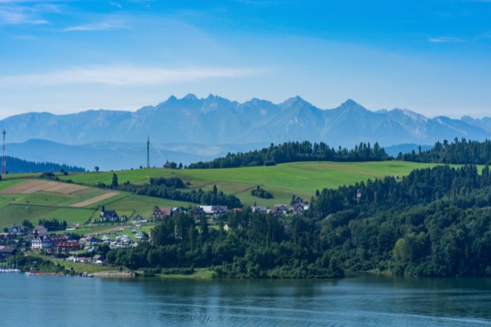 Punkt widokowy na Tatry - z zamku Czorsztyn