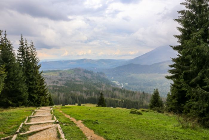 Rusinowa Polana trasa po schodach