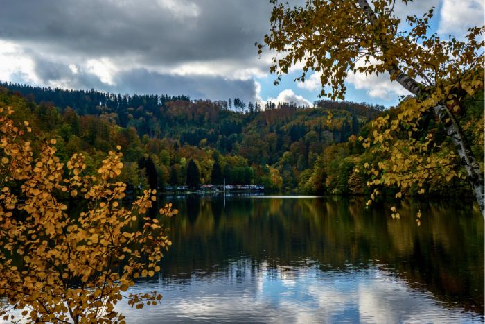 Jezioro Bystrzyckie jesienią