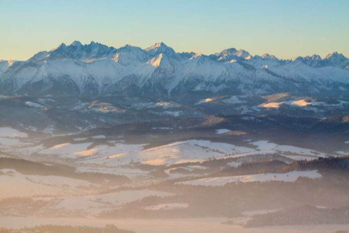 Tatry widok zima